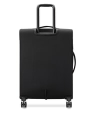 BENETTON By DELSEY COLOR BLOCK Expandable Cabin + Medium + Large Trolley Set Black - Trolley Set - 4