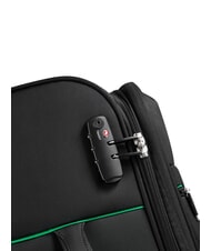 BENETTON By DELSEY COLOR BLOCK Expandable Cabin + Medium + Large Trolley Set Black - Trolley Set - 5