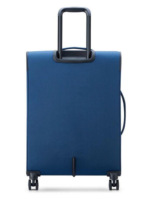COLOR BLOCK Expandable Cabin + Medium + Large Trolley Set blue - Trolley Set