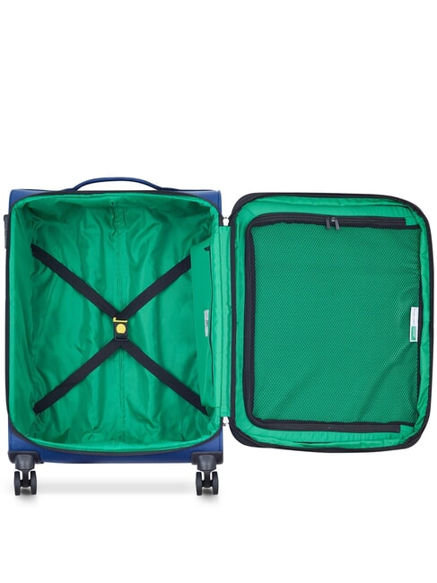 COLOR BLOCK Expandable Cabin + Medium + Large Trolley Set blue - Trolley Set