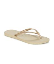 HAVAIANAS flip flops SLIM SAND GRAY / LIGHT GOLDEN - Women&rsquo;s shoes - 2