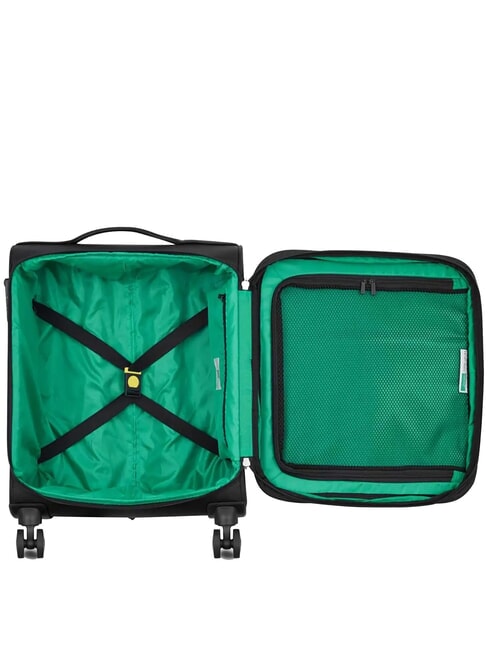 COLOR BLOCK Expandable carry-on trolley Black - Hand luggage