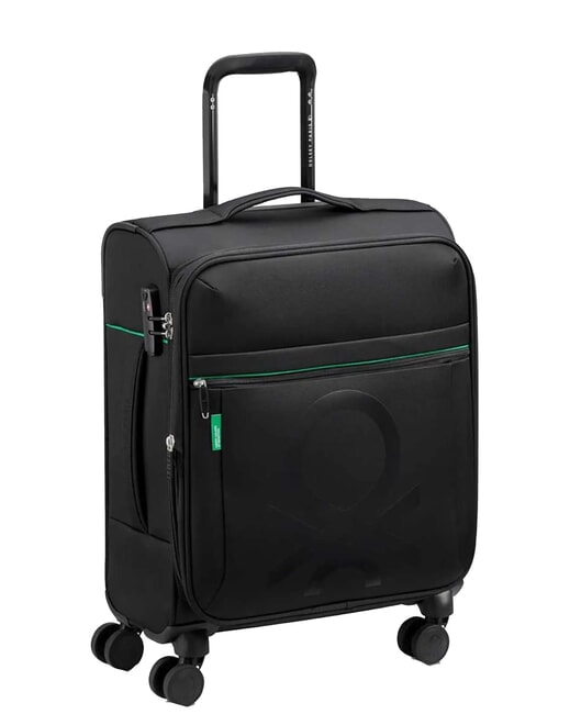 COLOR BLOCK Expandable carry-on trolley Black - Hand luggage