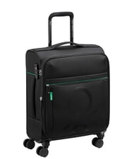BENETTON By DELSEY COLOR BLOCK Expandable carry-on trolley Black - Hand luggage - 3