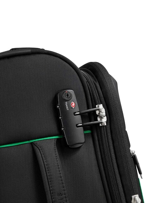 COLOR BLOCK Expandable carry-on trolley Black - Hand luggage