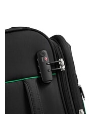 BENETTON By DELSEY COLOR BLOCK Expandable carry-on trolley Black - Hand luggage - 5
