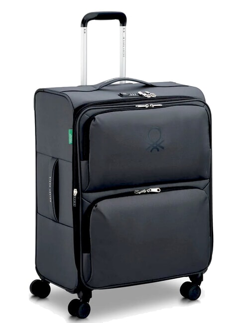 UCB SOFT Medium Trolley, Expandable Black - Semi-rigid Trolley Cases