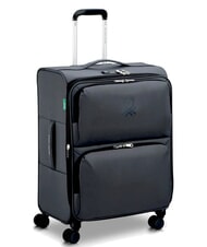 BENETTON UCB SOFT Medium Trolley, Expandable Black - Semi-rigid Trolley Cases - 3