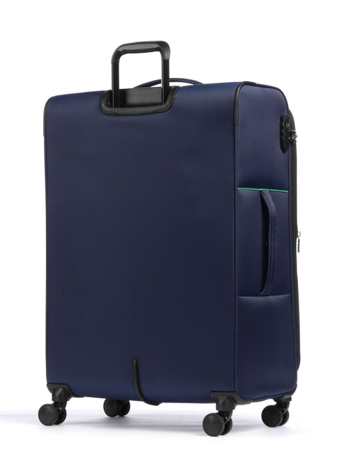 COLOR BLOCK Large, expandable trolley blue - Semi-rigid Trolley Cases