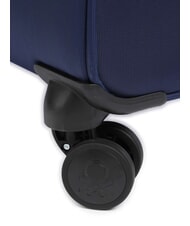 BENETTON COLOR BLOCK Large, expandable trolley blue - Semi-rigid Trolley Cases - 6