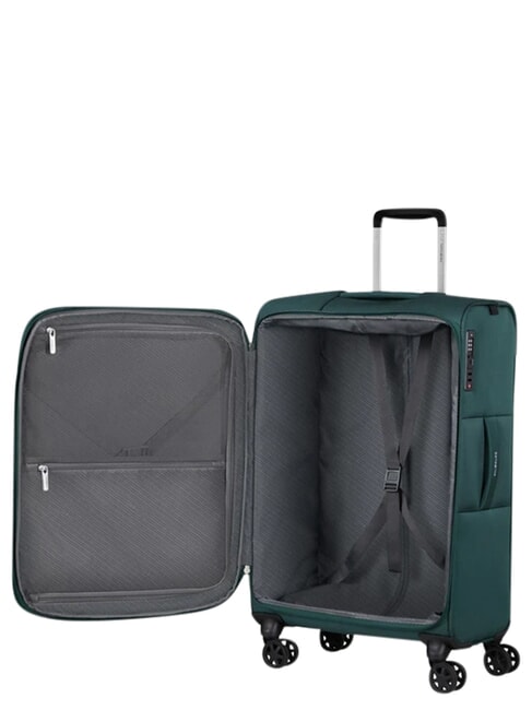 BASE BREEZE Medium Trolley darkgreen - Semi-rigid Trolley Cases