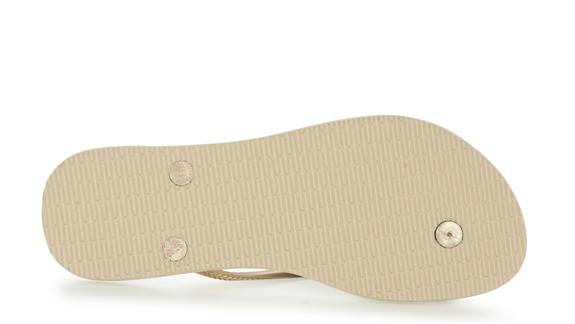 flip flops SLIM SAND GRAY / LIGHT GOLDEN - Women&rsquo;s shoes