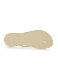HAVAIANAS flip flops SLIM SAND GRAY / LIGHT GOLDEN - Women&rsquo;s shoes - 7