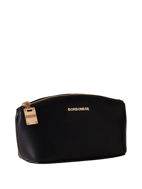 LETTERING Mini leather toiletry bag Black - Sachets & Travels Cases