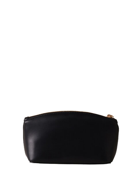 LETTERING Mini leather toiletry bag Black - Sachets & Travels Cases