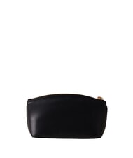 BORBONESE LETTERING Mini leather toiletry bag Black - Sachets & Travels Cases - 3