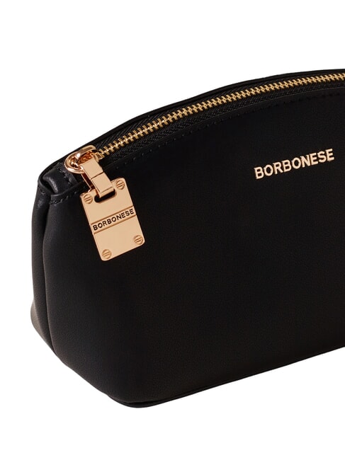 LETTERING Mini leather toiletry bag Black - Sachets & Travels Cases