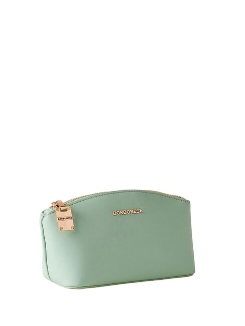 LETTERING Mini leather toiletry bag lichen - Sachets & Travels Cases