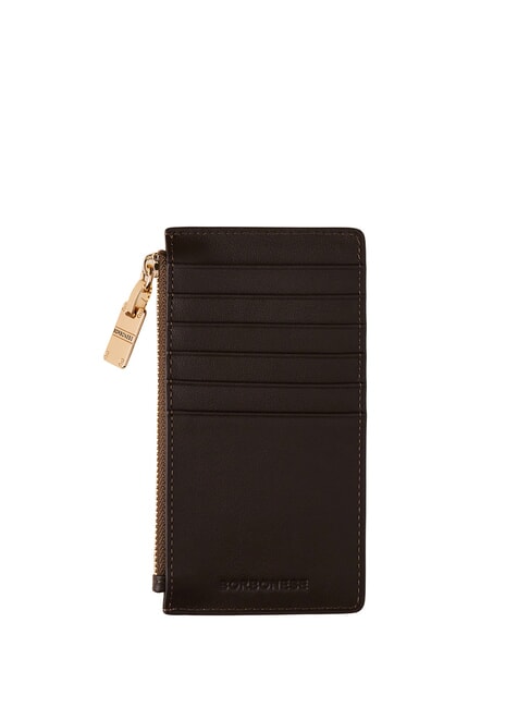 VITE ANIMALIER Leather pouch brown/ebony - Sachets & Travels Cases