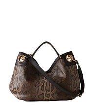 BORBONESE LONDON Python Handbag, with shoulder strap brown/ebony - Women&rsquo;s Bags - 3