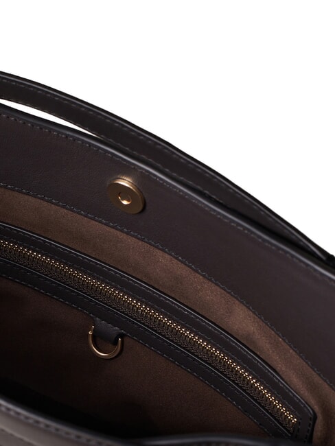 LONDON Python Handbag, with shoulder strap brown/ebony - Women&rsquo;s Bags