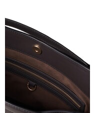 BORBONESE LONDON Python Handbag, with shoulder strap brown/ebony - Women&rsquo;s Bags - 5