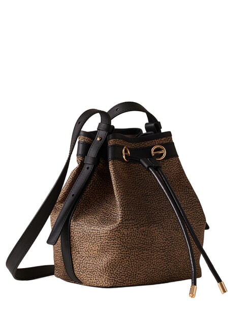 FLIGHT Mini Bucket Shoulder Bag natural op / black - Women&rsquo;s Bags