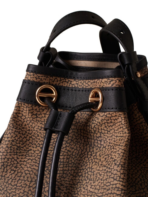 FLIGHT Mini Bucket Shoulder Bag natural op / black - Women&rsquo;s Bags