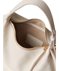 BORBONESE PRIVE Shoulder bag, leather white cotton - Women&rsquo;s Bags - 5