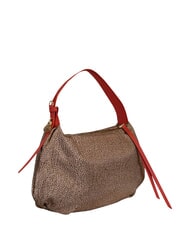 BORBONESE PRIVE Hobo shoulder bag beige/red papaya - Women&rsquo;s Bags - 3
