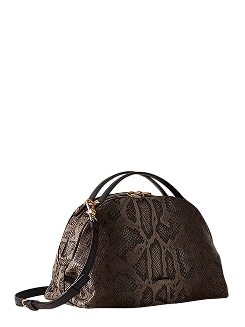 SEXY Handbag, with shoulder strap, in leather brown/ebony - Women&rsquo;s Bags