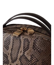 BORBONESE SEXY Handbag, with shoulder strap, in leather brown/ebony - Women&rsquo;s Bags - 3