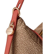BORBONESE PRIVE Hobo shoulder bag beige/red papaya - Women&rsquo;s Bags - 5