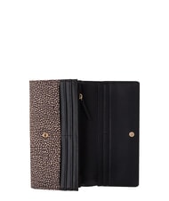 BORBONESE CLASSICA Large wallet with flap OP / NATURAL / BLACK - Women&rsquo;s Wallets - 5