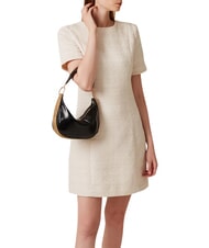 BORBONESE OYSTER Shoulder bag, leather BLACK / NATURAL OP - Women&rsquo;s Bags - 2