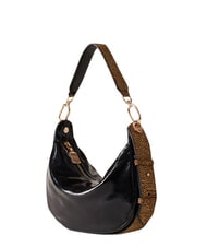 BORBONESE OYSTER Shoulder bag, leather BLACK / NATURAL OP - Women&rsquo;s Bags - 3