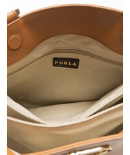 FURLA TEIA Leather bag brandy - Women&rsquo;s Bags - 5