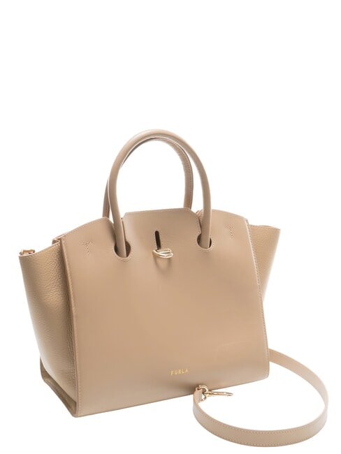 CAMPIONARIO - GENESI  Leather bag, with shoulder strap greige - Women&rsquo;s Bags