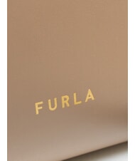 FURLA CAMPIONARIO - GENESI  Leather bag, with shoulder strap greige - Women&rsquo;s Bags - 3
