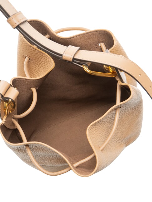 CAMPIONARIO - SFERA Leather bucket bag desert - Women&rsquo;s Bags