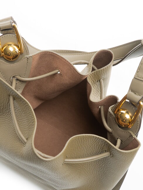 CAMPIONARIO - SFERA Leather bucket bag sage - Women&rsquo;s Bags