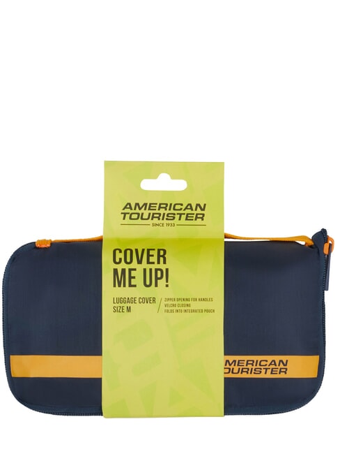 AMERICAN TOURIST. TA Suitcase cover, size M navy/orange - Travel Accessories