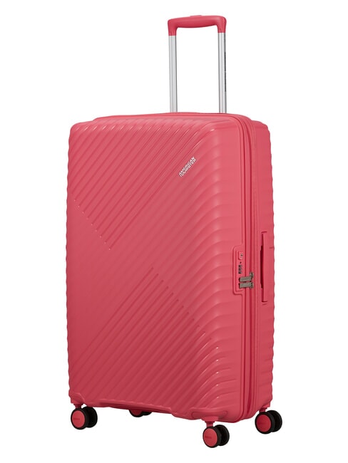 DIABLAST Medium trolley, expandable, TSA lock pink glitch - Rigid Trolley Cases