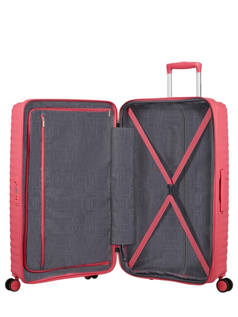 DIABLAST Medium trolley, expandable, TSA lock pink glitch - Rigid Trolley Cases
