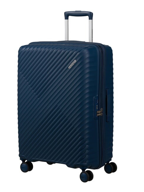 DIABLAST Medium trolley, expandable, TSA lock darkwave blue - Rigid Trolley Cases