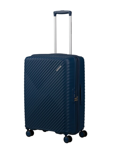 DIABLAST Medium trolley, expandable, TSA lock darkwave blue - Rigid Trolley Cases