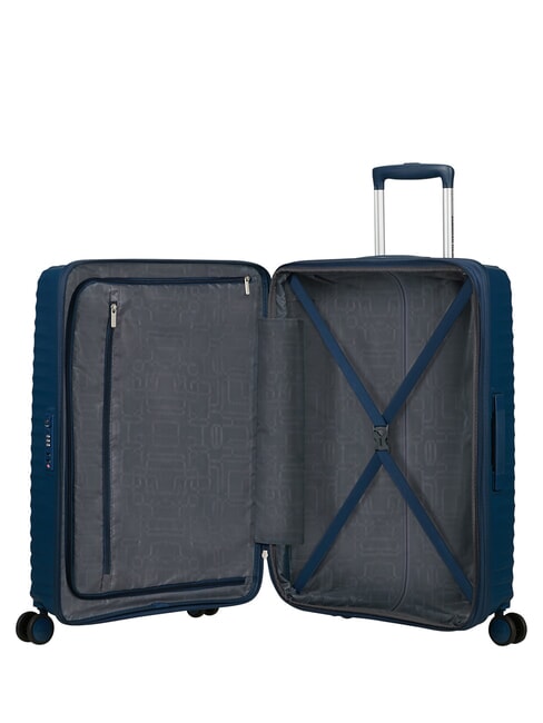 DIABLAST Medium trolley, expandable, TSA lock darkwave blue - Rigid Trolley Cases