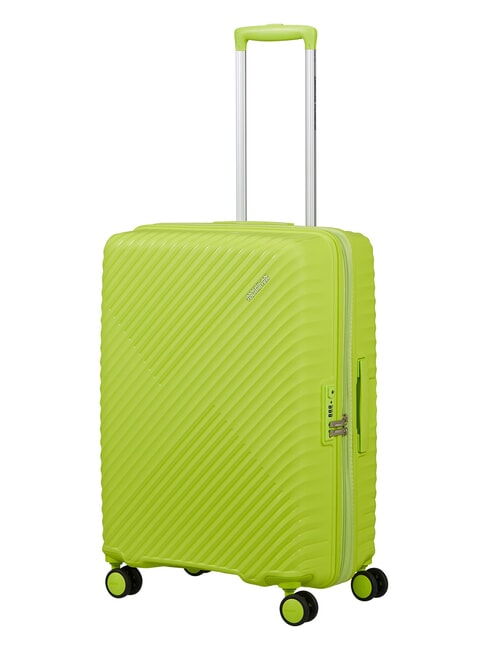 DIABLAST Medium trolley, expandable, TSA lock hyper lime - Rigid Trolley Cases