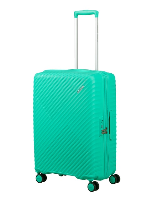 DIABLAST Medium trolley, expandable, TSA lock cyber aqua - Rigid Trolley Cases