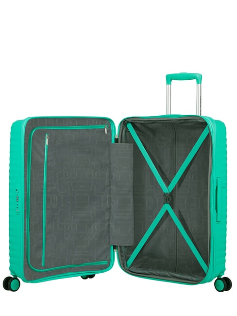 DIABLAST Medium trolley, expandable, TSA lock cyber aqua - Rigid Trolley Cases